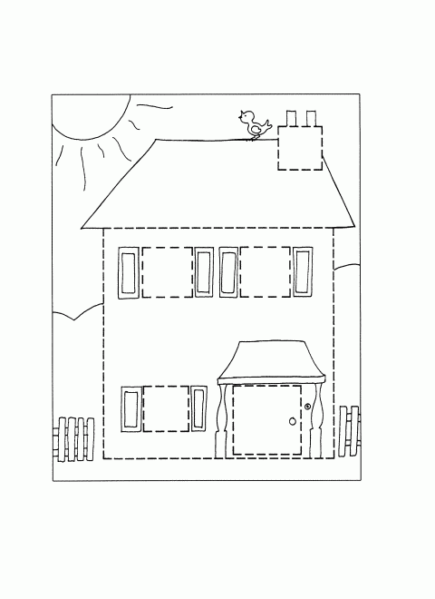 Domy i mieszkania kolorowanki